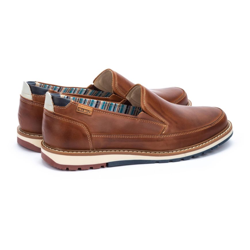 Men's Pikolinos BERNA Moccasins Brown | NZ PA58379